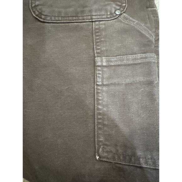 Vintage Y2K Carhartt Men’s Brown Denim Carpenter Loose Jeans 40x32 - Picture 5 of 6
